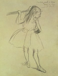 PD.32-1978 Barre的女舞者，c.1878（黑色粉笔） 作者 埃德加·德加
